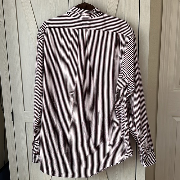 Ralph Lauren button up shirt men's custom fit stripes red/Blue/white Sz XL - Picture 4 of 9